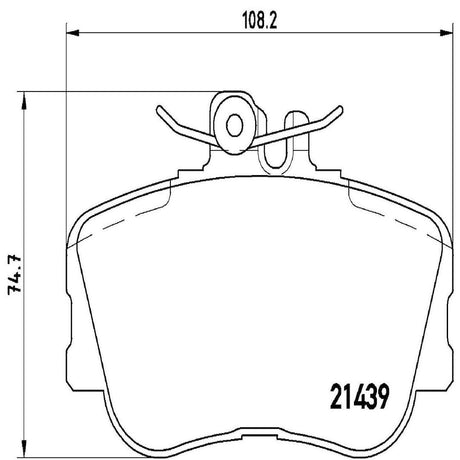 Product of Brembo P06017 Brake Pad - Set Of 4 