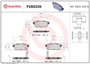 Brembo P28025n Brake Pad||p28025n_2.Jpg||86||brmp28025n||2091571