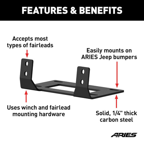 Product of Aries 15600FB Winch Mount for 