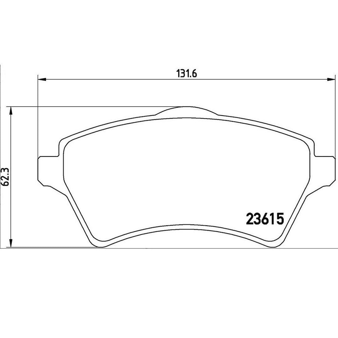 Product of Brembo P44011 Brake Pad - Set Of 4 