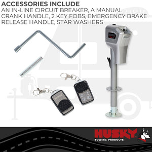 Product of Husky Towing 82022 5000 Pound Electric Trailer Tongue Jack 