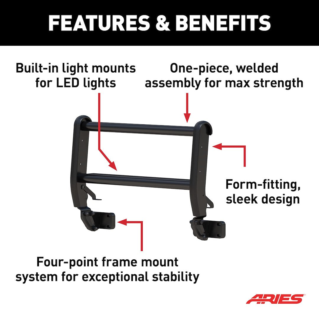 Product of Aries 2165200 Bull Bar  with skid plate 