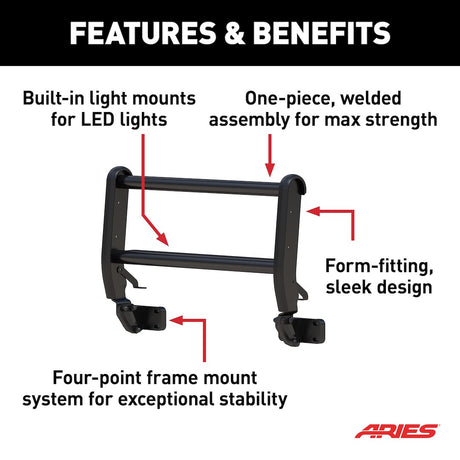 Product of Aries 2165200 Bull Bar  with skid plate 