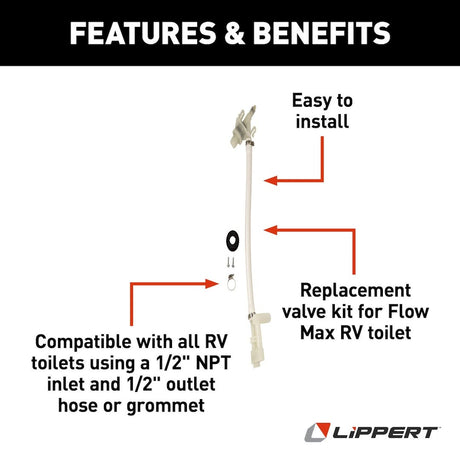 Product of Lippert Components 2022121976 Toilet Water Valve Module