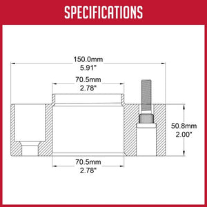 Coyote Wheel Accessories 5450-5450-E Wheel Adapter||5450-5450-E_5.Jpg||90||rev54505450e||1699252