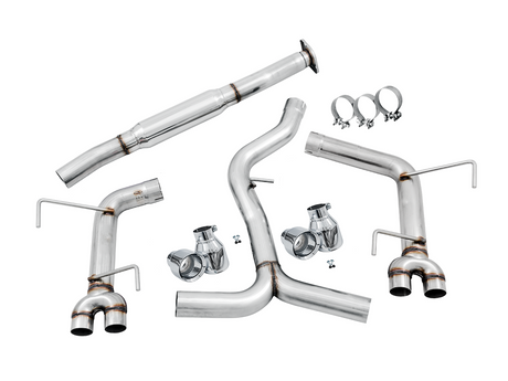 Product of AWE Tuning 3020-42058 Track Edition Cat-Back System Dual Exhaust System Kit 
