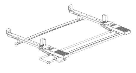 Product of Holman 4A97L 140 Pound Yes Aluminum Ladder Rack 