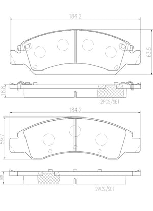 Brembo P10065n Brake Pad||p10065n_2.Jpg||86||brmp10065n||2091655