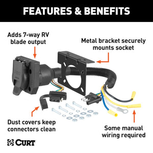 Curt 57672 Trailer Wiring Connector Adapter||57672_3008x1990_Fa.Jpg||88||c9357672||1010876