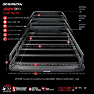 Product of Go Rhino 5936075t Roof Rack