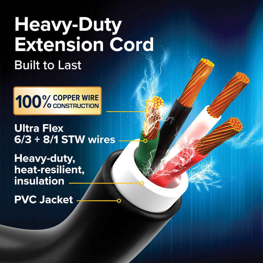 Product of Camco Power Grip 50-Amp RV Extension Cord (55195)