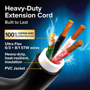 Product of Camco Power Grip 50-Amp RV Extension Cord (55195)