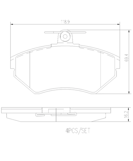 Brembo P85032n Brake Pad||p85032n_1.Png||86||brmp85032n||2104701