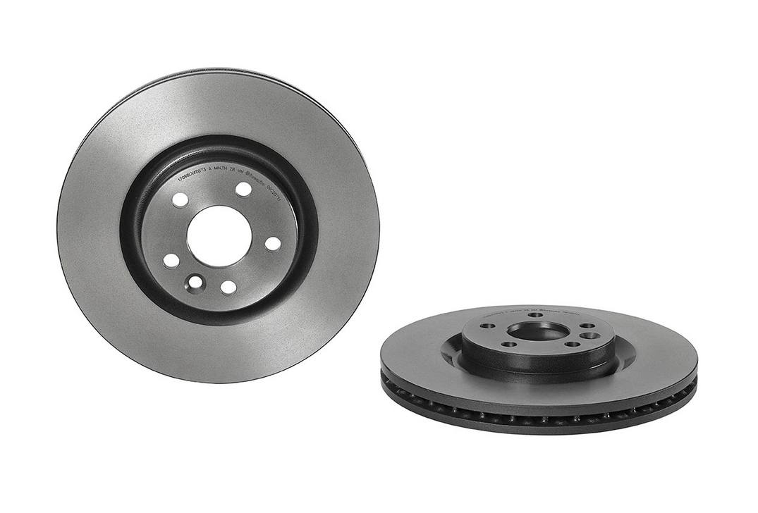 Product of Brembo 09C20711C02 Vented 1 Piece Brake Rotor 