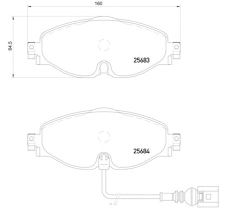 Product of Hella 355020191 Brake Pad - 