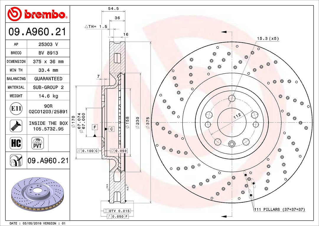 Brembo 09a96021c02 Brake Rotor||09.A960.21_2.Jpg||87||brm09a96021||1653774
