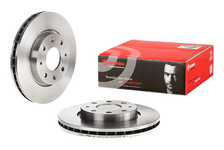 Product of Brembo 09999710C02 Vented 1 Piece Brake Rotor 