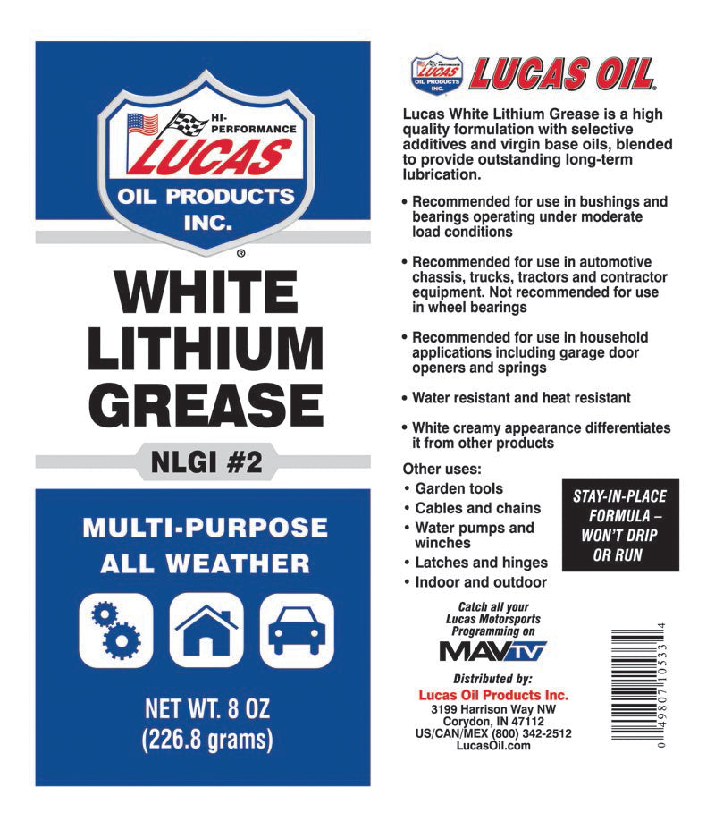Lucas Oil 10533 Multi Purpose Grease||10533_1.Jpg||86||l4410533||1259175