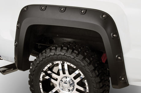 Product of Bushwacker 40940-02 Pocket Style/ Exposed Fasteners Black Fender Flare - Set Of 4 