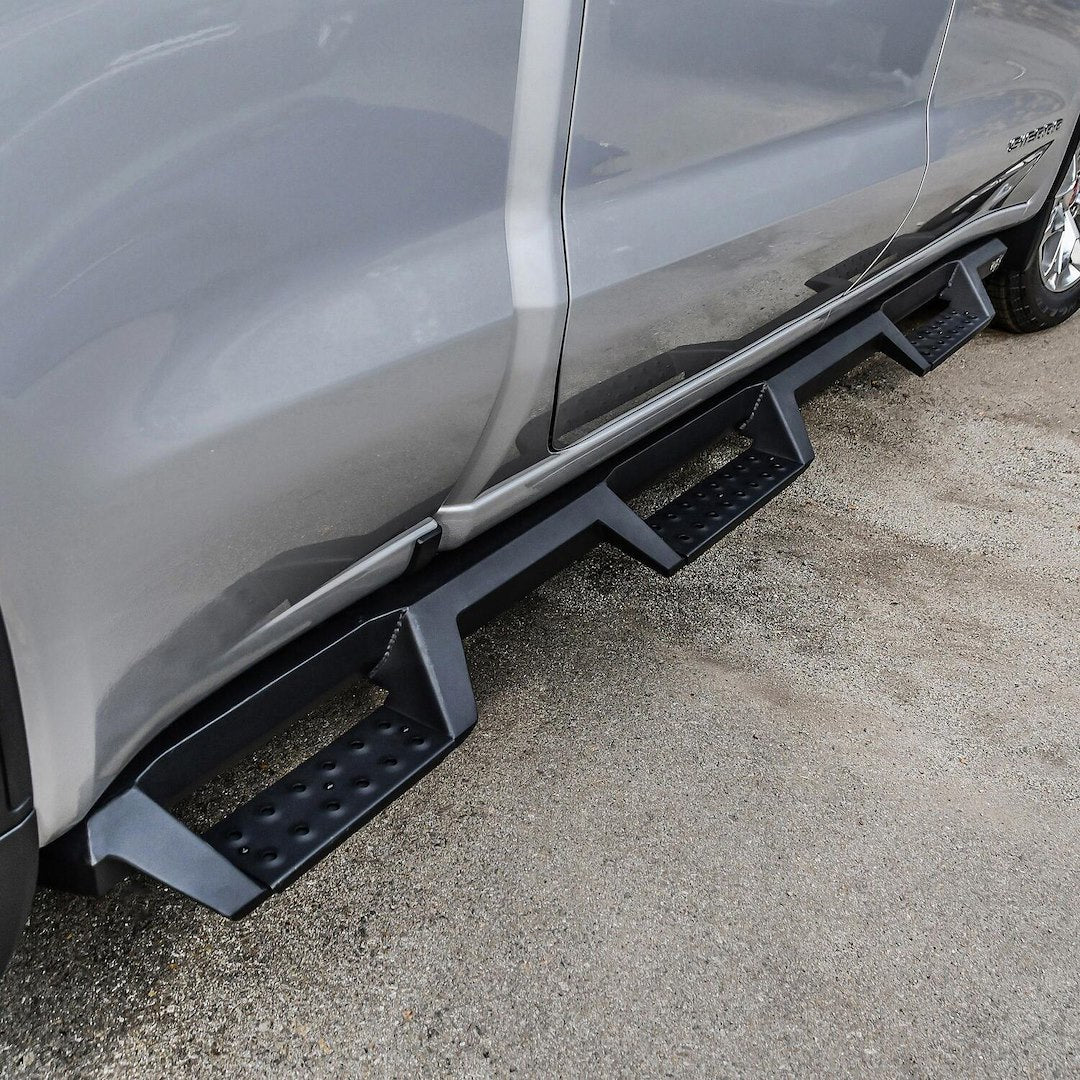 Product of Westin Automotive 56-534695 Black Powder Coated Square Nerf Bar - Truck Wheel To Wheel 