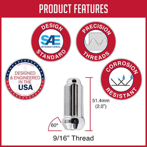 Coyote Wheel Accessories 631167 Lug Nut||productfeatures-63xx67-Bulk.Jpg||89||rev631167||1584883