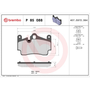 Brembo P85088 Brake Pad||p85088_Drw.Jpg||87||brmp85088||1754314
