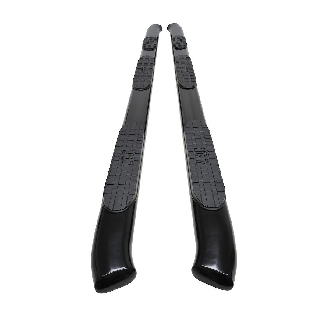 Product of Westin Automotive 21-534755 Black Powder Coated Oval Nerf Bar - Truck Wheel To Wheel 