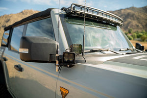 Dv8 Offroad Lbbr-08 Driving/ Fog Light Mounting Bracket||2021-2023-Ford-Bronco-A-Pillar-Dual-Light-Pod-Drop-Mounts_Installed-07.Jpg||94||dv8lbbr08||1627921