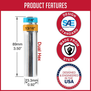 Product of Coyote Wheel Accessories 11497 Lug Nut Wrench Adapter