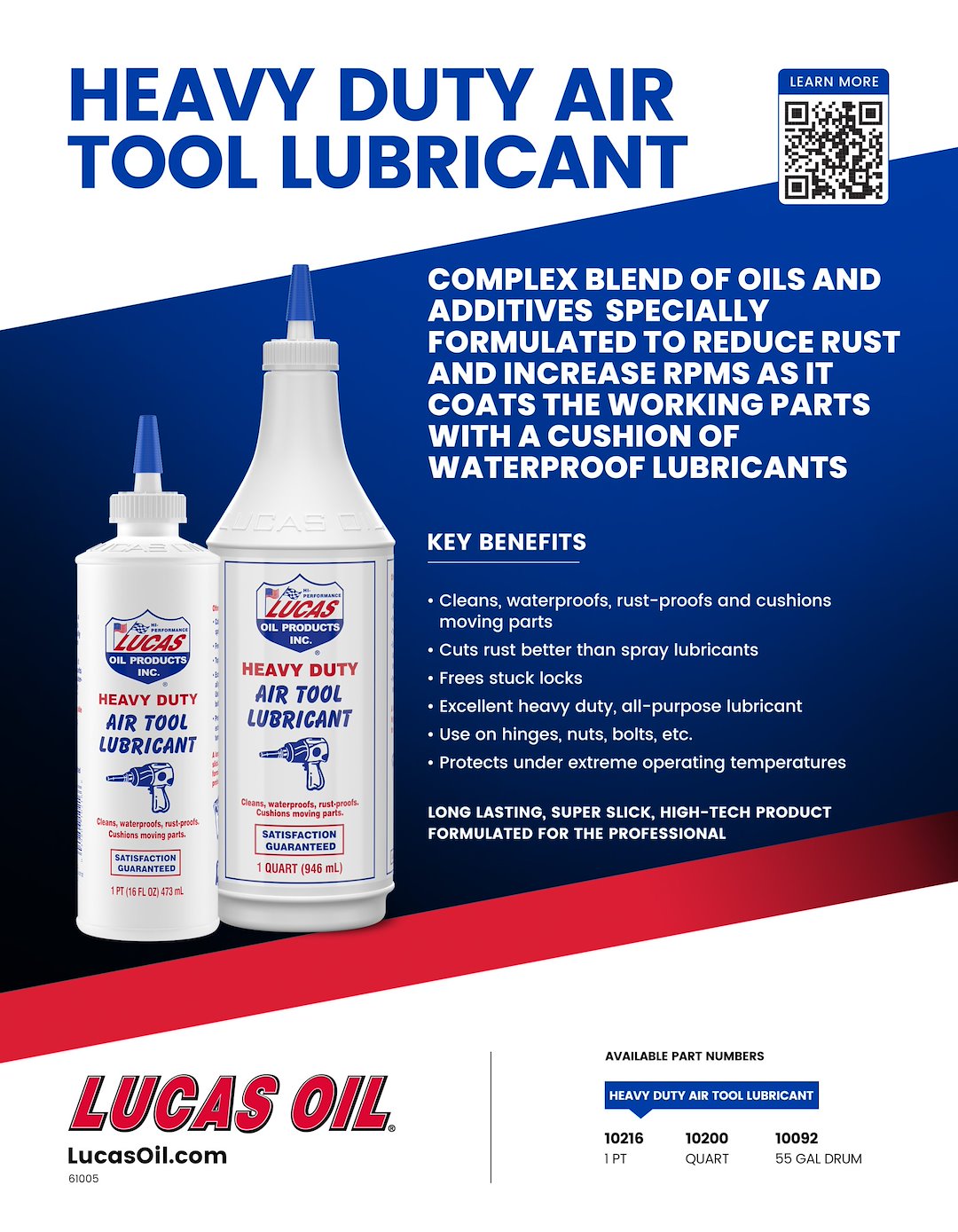 Product of Lucas Oil 10216 Air Tool Oil