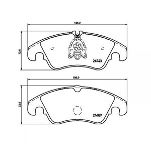 Product of Hella 355013751 Brake Pad - 