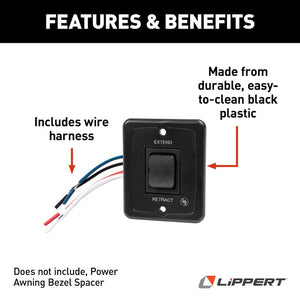 Product of Lippert Components 285500 Awning Switch