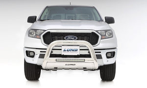 Product of Lund International 47021300 Bull Bar Polished 3-1/2 Inch Yes with skid plate 