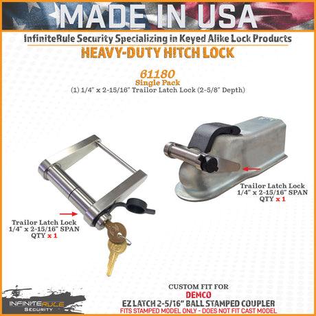 Infiniterule 61180-S Trailer Hitch Lock||61180-S_1.Jpg||86||inf61180s||2254482