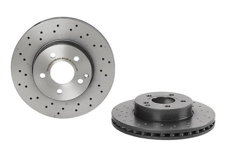 Product of Brembo 09A61351C02 Vented Cross Drilled 1 Piece Brake Rotor 