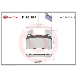 Brembo P10064 Brake Pad||p10064_Drw.Jpg||88||brmp10064||1752637
