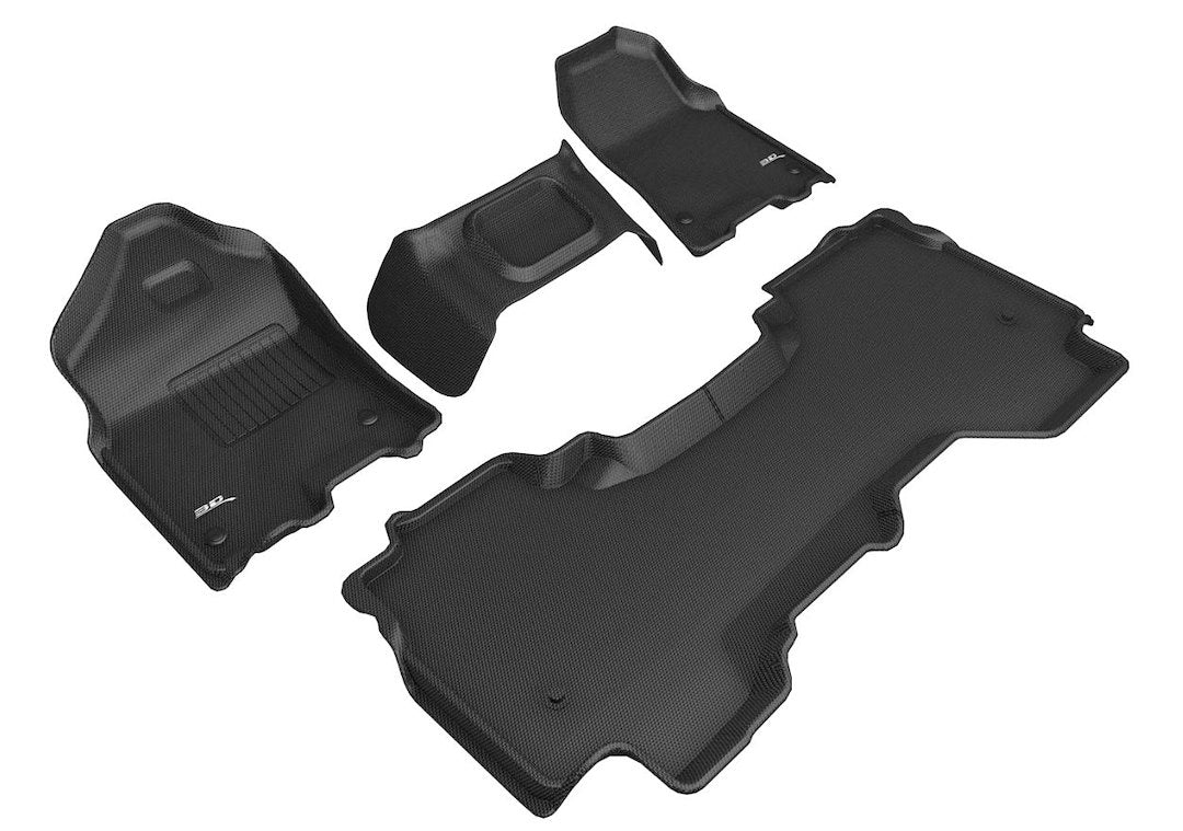 Product of 3D Mats KAGU L1DG03001509 Black Thermoplastic Rubber Of Carbon Fiber Texture Floor Liner 