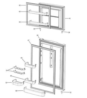 Ge Appliances Wr78x32432 Refrigerator Door||wr78x32432.Jpg||85||geawr78x32432||2252759