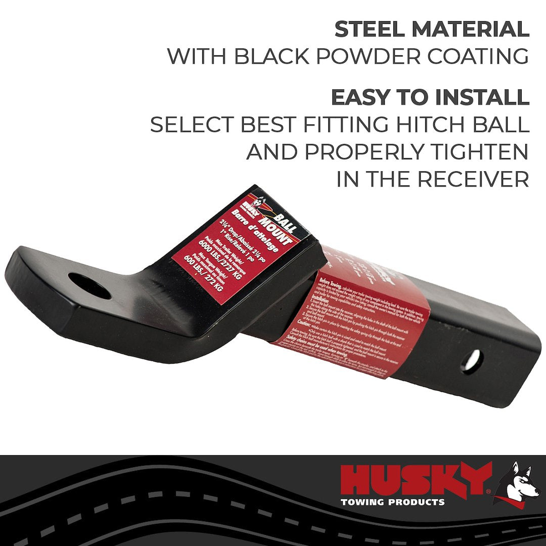 Product of Husky Towing 31362 2 Inch Receiver Trailer Hitch Ball Mount 
