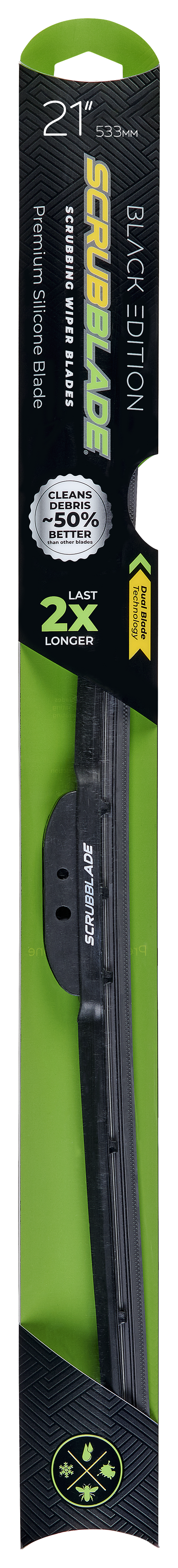 Scrubblade Be2100 Windshield Wiper Blade||black Edition 21_Front.Png||86||scrbe2100||1756999