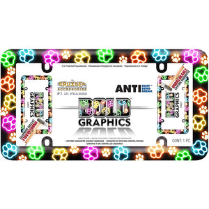 Cruiser 23807 License Plate Frame||23807_P01-Paws-Bold-Graphics_Inpack.Jpg||86||c3423807||854949