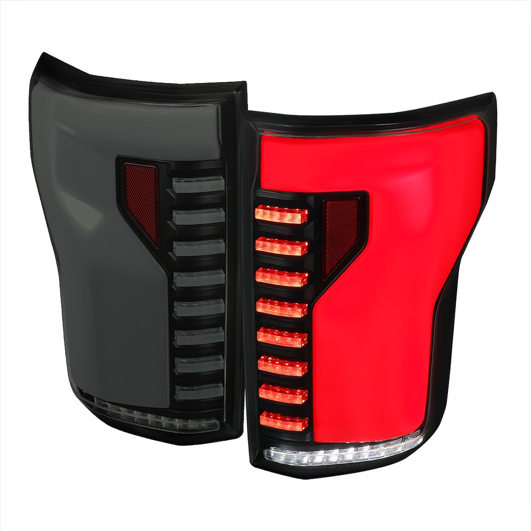 Product of Spec-D Tuning LT-F15015BBLED-SQ-RS Tail Light Assembly 