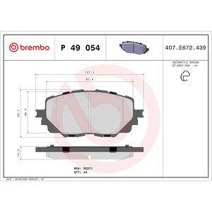 Brembo P49054 Brake Pad||p49054_Drw.Jpg||87||brmp49054||1753300