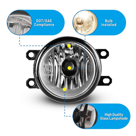 Product of Winjet CFWJ-0279-C Driving/ Fog Light 