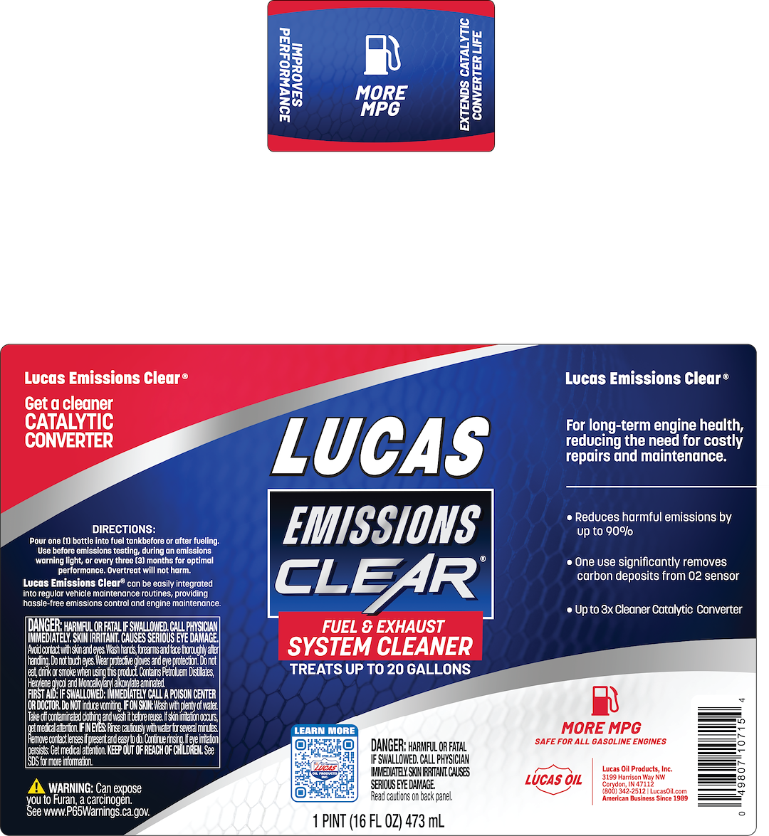 Lucas Oil 10715-8 Fuel Additive||10715_Lucas Emissions Clear_16oz_Rev05_03-05-2026.Png||86||l44107158||2216348