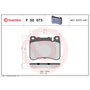 Brembo P50073 Brake Pad||p50073_Drw.Jpg||87||brmp50073||1753463