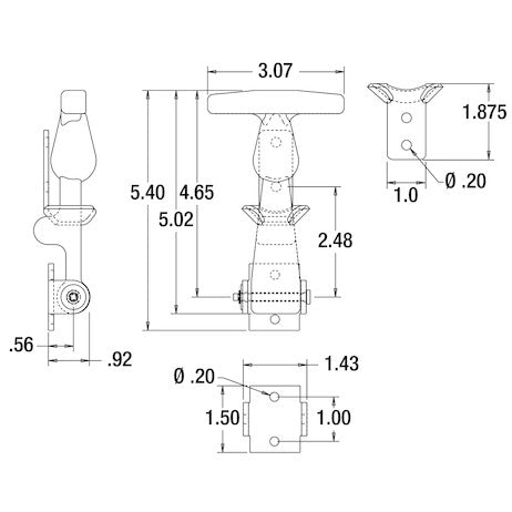 Buyers Products Wj201a Hood Latch||wj201a_7.Jpg||92||b83wj201a||2212797