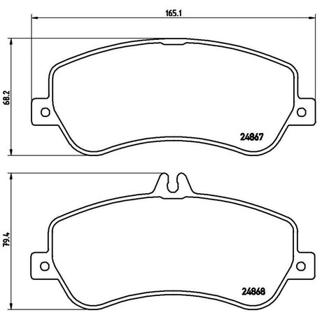 Product of Brembo P50086 Brake Pad - Set Of 4 
