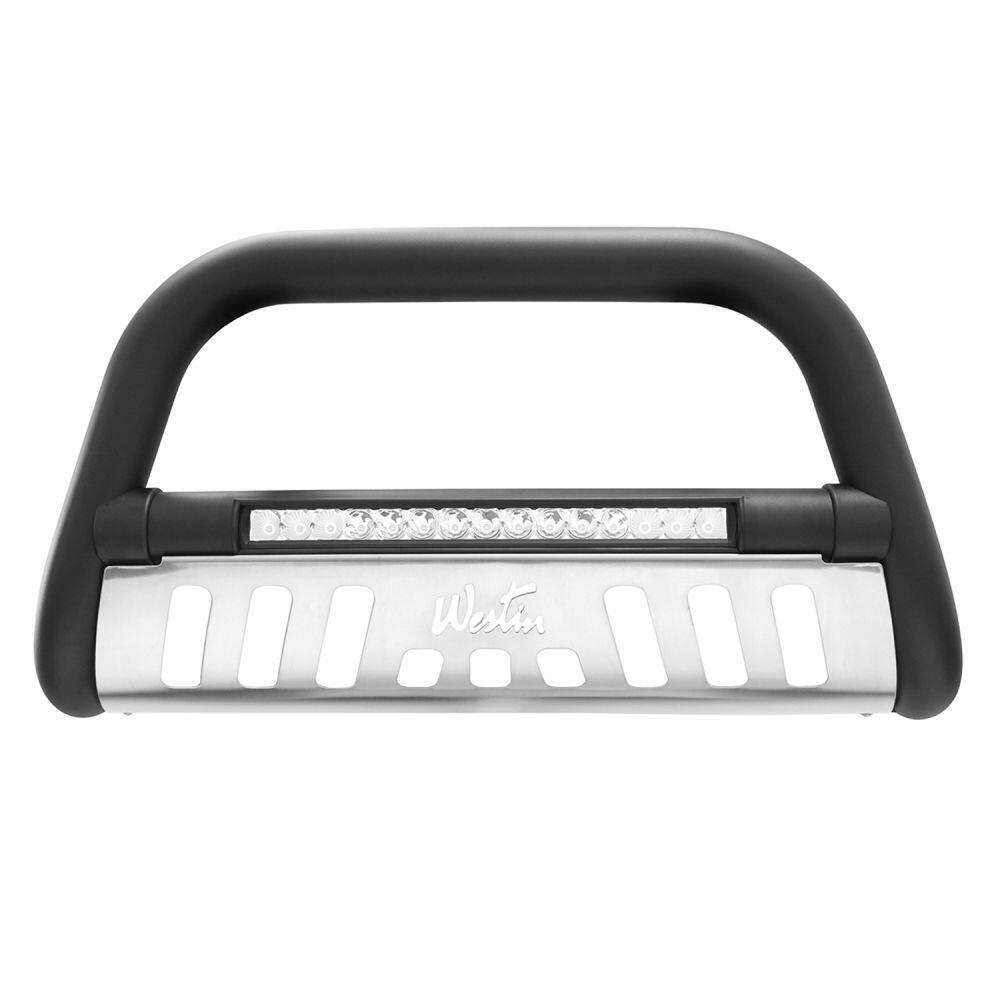Product of Westin Automotive 32-3955L Bull Bar Black Textured Powder Coated 3 Inch Yes with skid plate 