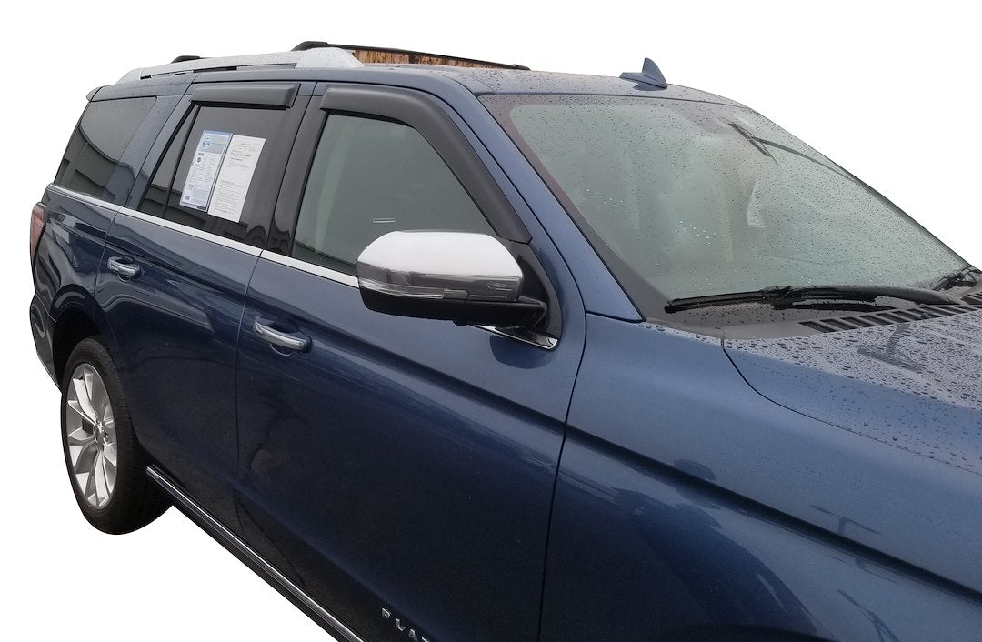 Product of TrailFX 4812H TFX 4-PC Window Vents Outside Channel Rainguard 